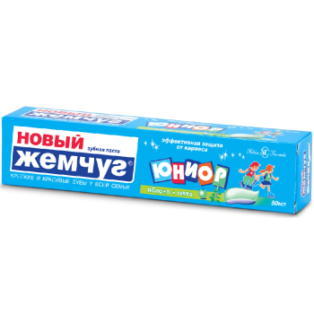 Паста зубная Новый жемчуг Яблоко и мята 50 мл