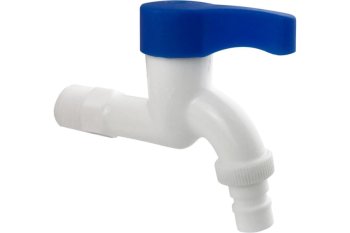 Кран шаровый ручка - рычаг 1/2" наружный ABS пластик