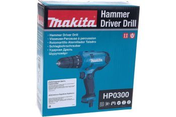 Дрель-шуруповерт сетевая Makita DF0300 320Вт 56Нм