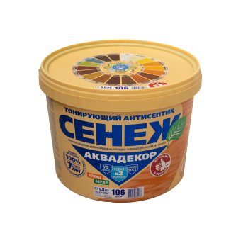 Антисептик Сенеж Аквадекор декоративный орегон 9 кг