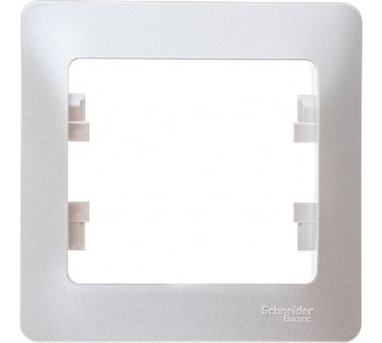Рамка Schneider Electric Glossa 1 пост, цвет перламутр