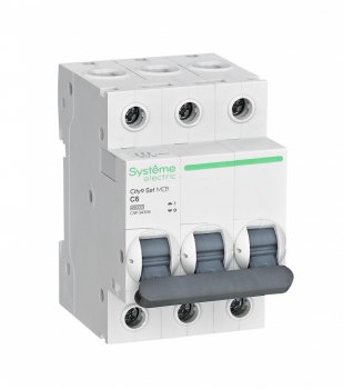 Автоматический выключатель Systeme Electric City9 Set 3P 6А хар-ка C 4,5кА