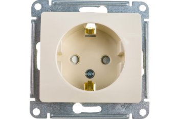 Розетка силовая встраиваемая Schneider Electric Glossa с заземлением бежeвый