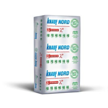 Минераловатная теплоизоляция Knauf NORD TS 033 Knaufinsulation 1250х600х50 мм