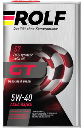 Масло моторное ROLF GT 5W40 4л SN/CF