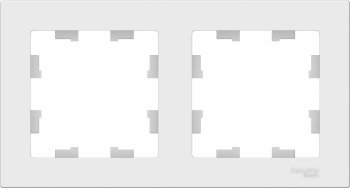 Рамка Schneider Electric AtlasDesign 2 поста, цвет белый
