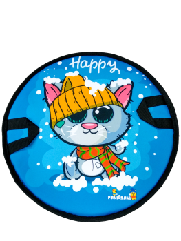 Ледянка мягкая Кот зима 35 см
