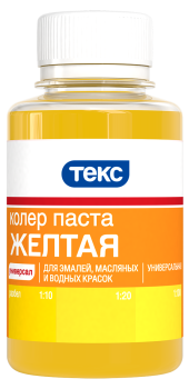 Колер-паста Текс Универсал 0,1 л желтый