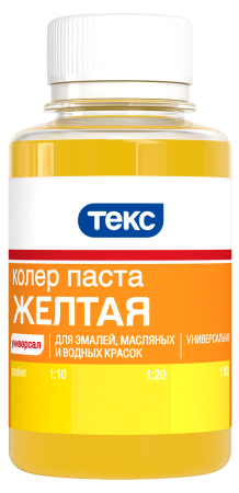 Колер-паста Текс Универсал 0,1 л желтый