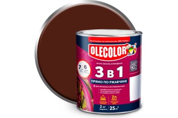 Грунт-эмаль ABC-Farben Olecolor по ржавчине шоколадная 2 кг полуглянцевая