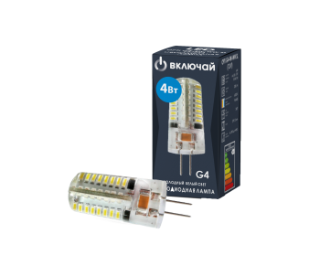 Лампа светодиодная Включай PREMIUM G4 4Вт 6000К холодный белый свет