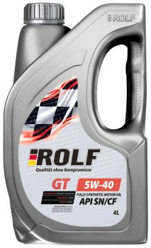 Масло моторное ROLF GT 5W40 4л SN/CF