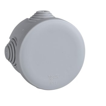 Коробка распределительная накладная Schneider Electric d65х40мм IP55 серая