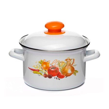 Кастрюля Итальянская кухня 6 л эмалированная сталь