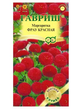 Семена маргаритки Фрау Красная Гавриш