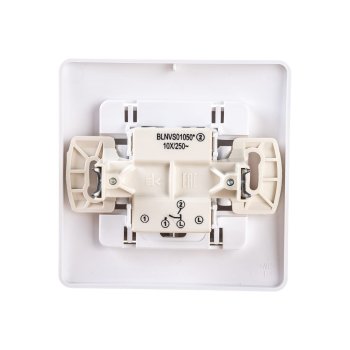 Выключатель встраиваемый Schneider Electric Blanca 2 кл. белый без подсветки