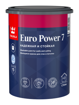 Краска водно-дисперсионная Tikkurila Euro Power 7 основа для колеровки основа А 0,9 л