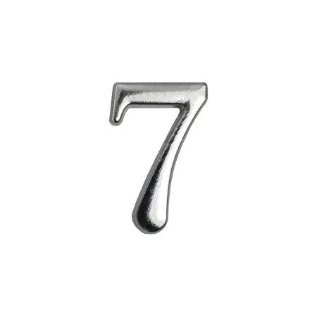 Цифра дверная №7 хром металл