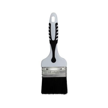 Кисть флейцевая DECOR Black White 75 мм для работ по дереву