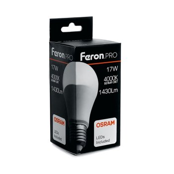 Лампа светодиодная Feron Pro E27 17Вт 4000К нейтральный белый свет
