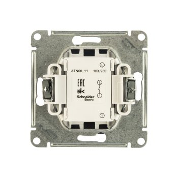 Выключатель встраиваемый Schneider Electric AtlasDesign 1 кл. грифель без подсветки