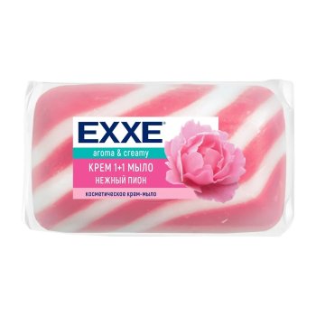 Крем-мыло Exxe 80г Сочный арбуз и Нежный пион нет 1шт.