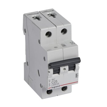 Автоматический выключатель Legrand Rx3 2P 25А хар-ка C 4,5кА