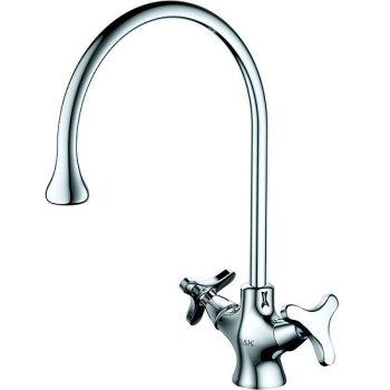 Cмеситель для кухни двуручный D&K DA1382441 цвет хром