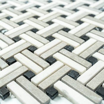 Мозаика Basket stone серый H170