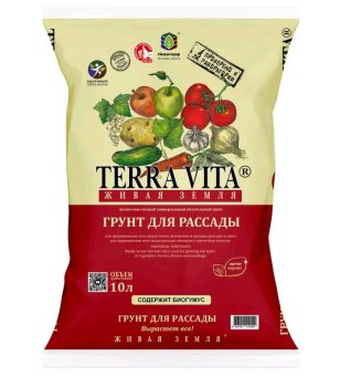Грунт для рассады Живая земля 10 л