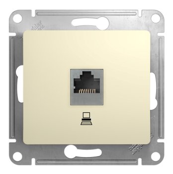 Розетка RJ45 категория 5е встраиваемая Schneider Electric Glossa бежeвый