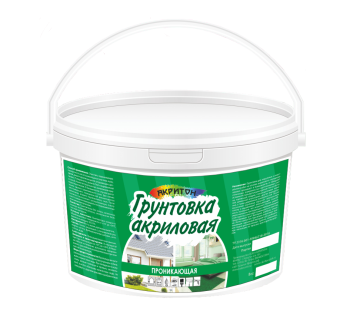 Грунтовка акриловая проникающая Эконом Акритон 10 л