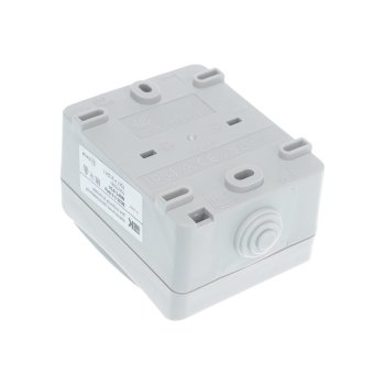 Выключатель накладной IEK FORS IP54 2 кл. серый без подсветки
