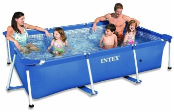 Бассейн каркасный INTEX Бассейн каркасный 221х150х43 1200л прямоугольный 5 221х150х43 см 1 200 л
