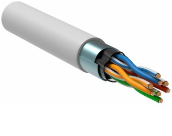 Кабель сетевой (витая пара) F/UTP кат.5e 4х2х24AWG IEK белый