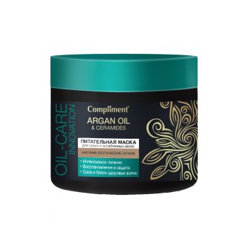 Маска для волос Compliment Питательная Argan Oil&Ceramides 300 мл