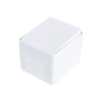 Переключатель накладной Schneider Electric AtlasDesign Profi54 1 кл. белый без подсветки