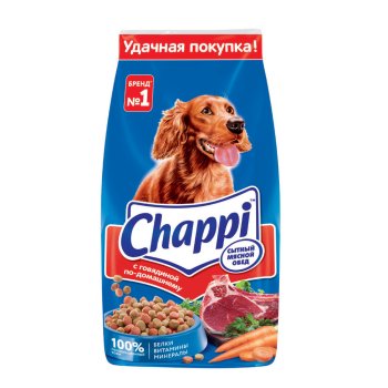 Корм сухой для собак Chappi Говядина по - домашнему  600г