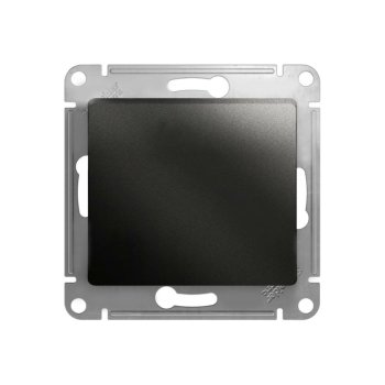 Выключатель встраиваемый Schneider Electric Glossa 1 кл. антрацит без подсветки