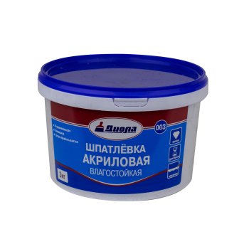 Шпатлевка Завод Диола Д-003 интерьерная белая 3 кг