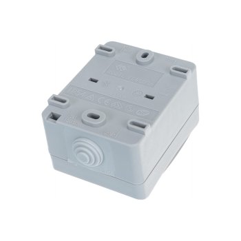 Выключатель накладной IEK FORS IP54 1 кл. серый без подсветки