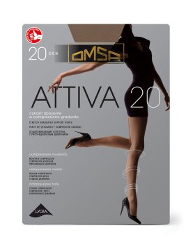 Колготки Omsa Аттива цвет коричневый 20 den р.3