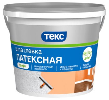 Шпатлевка ТЕКС Профи латексная кремовая 1,5 кг