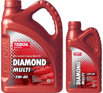 Масло моторное TEBOIL DIAMOND MULTI 5W40 4+1л SN; SN Plus