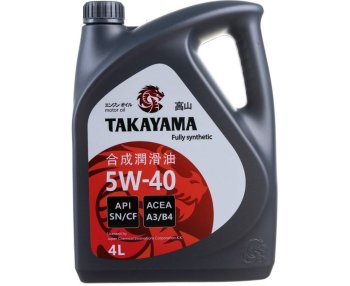 Масло моторное TAKAYAMA Adaptec 5W40 4л SN/CF