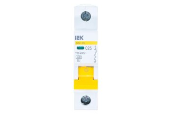 Автоматический выключатель IEK ВА 47-29 1P 25А хар-ка C 4,5кА