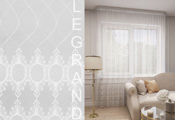 Штора тюлевая Legrand Винтаж 280х300см белая 1 шт