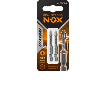 Бита NOX STRONG PH2 50 мм 2 шт.