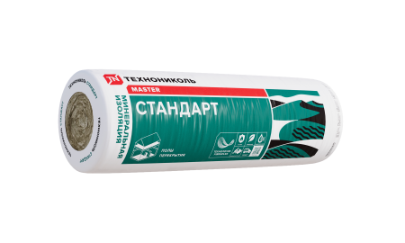 Минераловатная теплоизоляция Стандарт RN40 Технониколь 6150х1220х50 мм