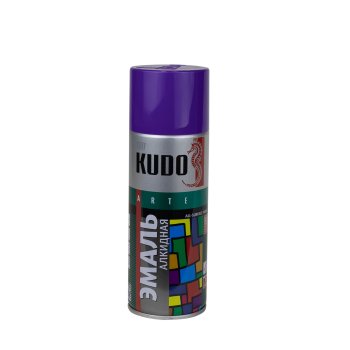 Эмаль аэрозольная Kudo фиолетовая 520 мл глянцевая